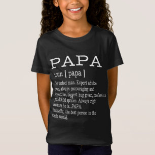 Papa Definition Großvater Vatertagsgeschenke - Män T-Shirt