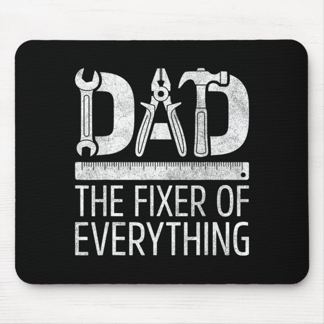 Papa der Alles-Fixer-Shirt Männer Handwerker Mousepad (Vorne)