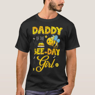 Papa der Bienentag-Girl-Hive-Geburtstagsfeier T-Shirt