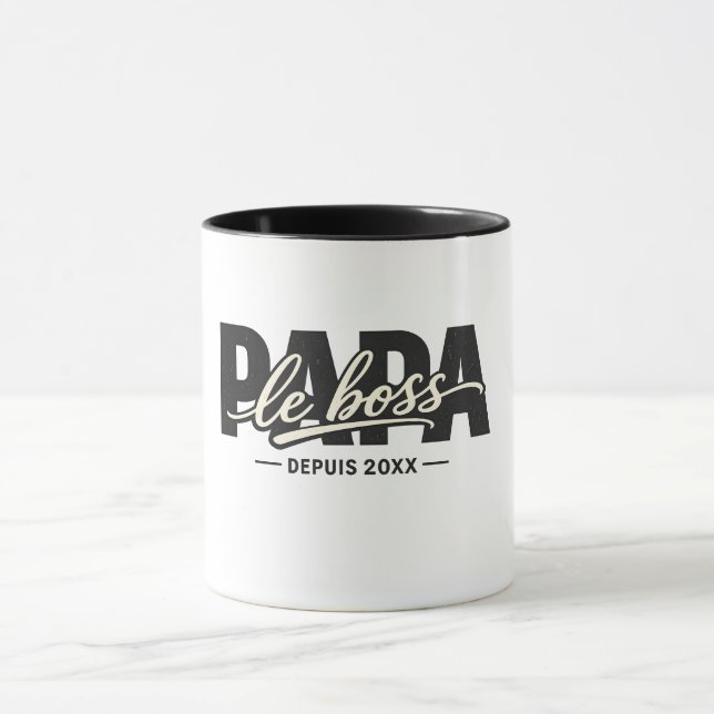 Papa der Boss seit 20XX  Tasse (Zentrum)