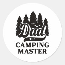 Papa der Campingmeister Vintage-Abenteuer Vater