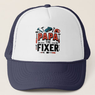 Papa Der Fixer Trucker Hut - Vatertag Geschenk Truckerkappe