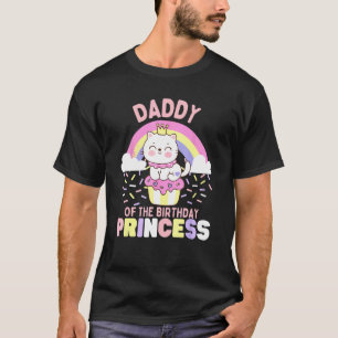 Papa der Geburtstagsprinzessin Süße Katze auf eine T-Shirt