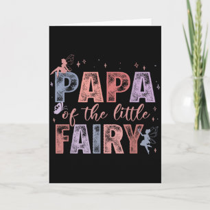 Papa der kleinen Fee 1. Geburtstagsmädchen Fairyta Karte