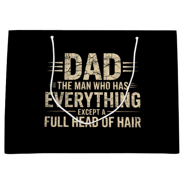 Papa, der Mann, der alles hat, außer einer vollen  Große Geschenktüte (Vorderseite)