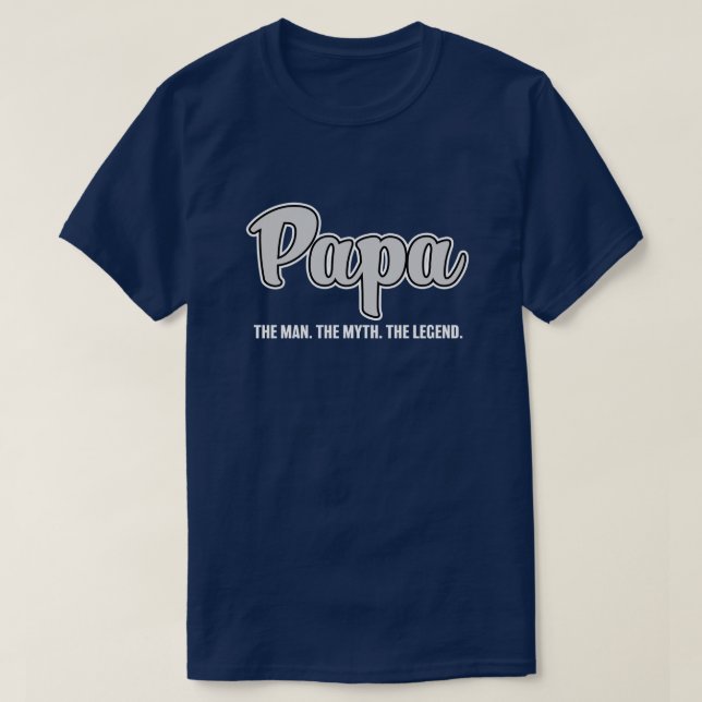 Papa der Mann der Mythos das Shirt der Männer der (Design vorne)