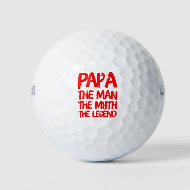 PaPa der Mann der Mythos der Legende Golfball (Vorderseite)