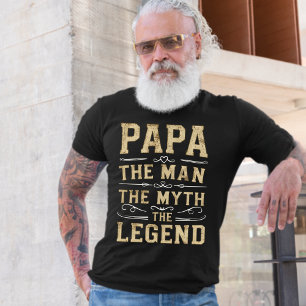 Papa   Der Mann der Mythos der Legende Vatertag T-Shirt