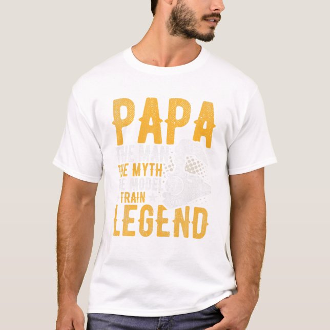 Papa der Mann der Mythos der T-Shirt (Vorderseite)