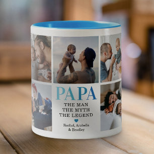 Papa Der Mann Der Mythos Die Legende Foto Zweifarbige Tasse