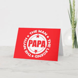 Papa. Der Mann. Der Mythos Die Legende. Karte