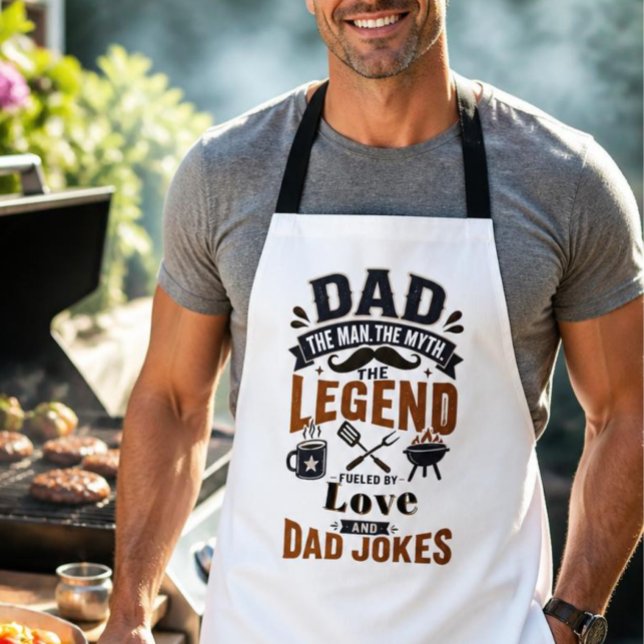 Papa Der Mann Der Mythos Die Legende Schürze (Von Creator hochgeladen)