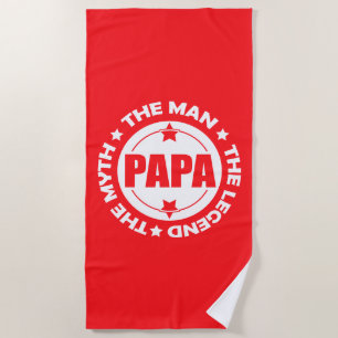 Papa. Der Mann. Der Mythos. Die Legende. Strandtuch