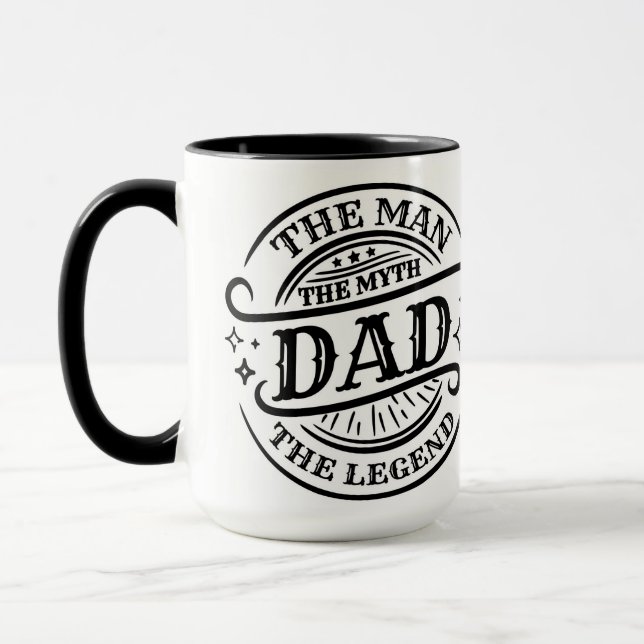 Papa - Der Mann, der Mythos, die Legende Tasse (Links)