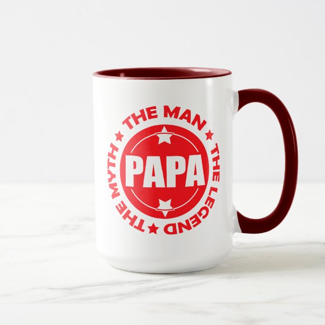 Papa. Der Mann. Der Mythos. Die Legende. Tasse (Rechts)