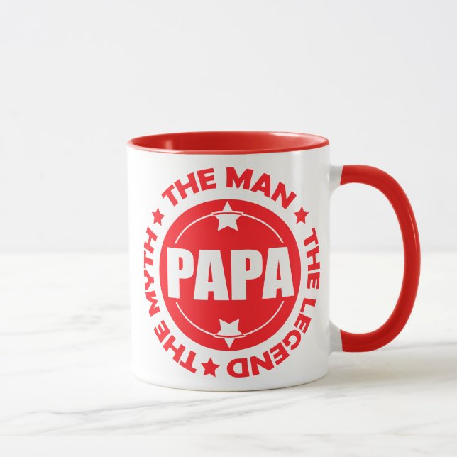 Papa. Der Mann. Der Mythos. Die Legende. Tasse (Rechts)