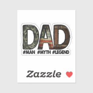 Papa - der Mann der Mythos die Legende Vater; Papa Aufkleber