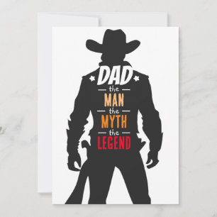 Papa: Der Mann, Der Mythos, Die Legende Vatertag Feiertagskarte