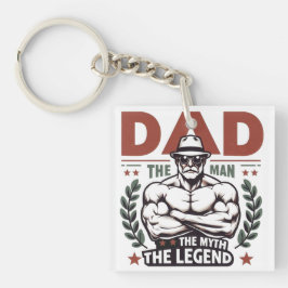 Papa Der Mann Der Mythos Die Legende Vintage Super Schlüsselanhänger