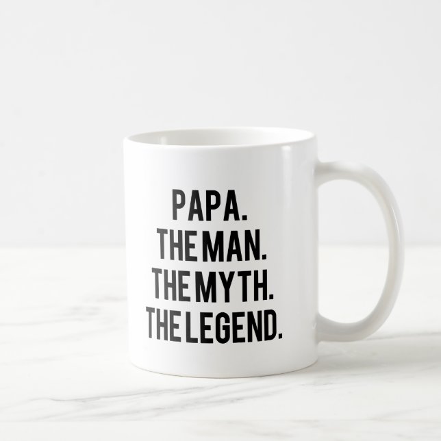 Papa der Mann der Mythos die lustige Tasse der (Rechts)