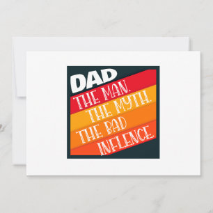 Papa - Der Mann, die Legende, der schlechte Einflu Feiertagskarte