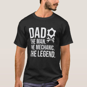 Papa Der Mann Mechaniker Legende Vater Papa Autoty T-Shirt