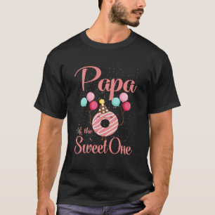 Papa der süßen Familie, die zum 1. Geburtstag pass T-Shirt