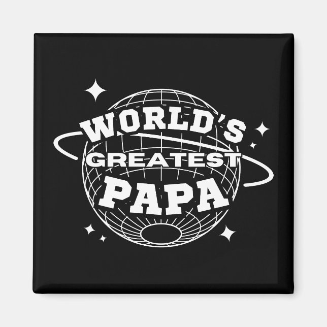 Papa der Welt Magnet (Vorne)
