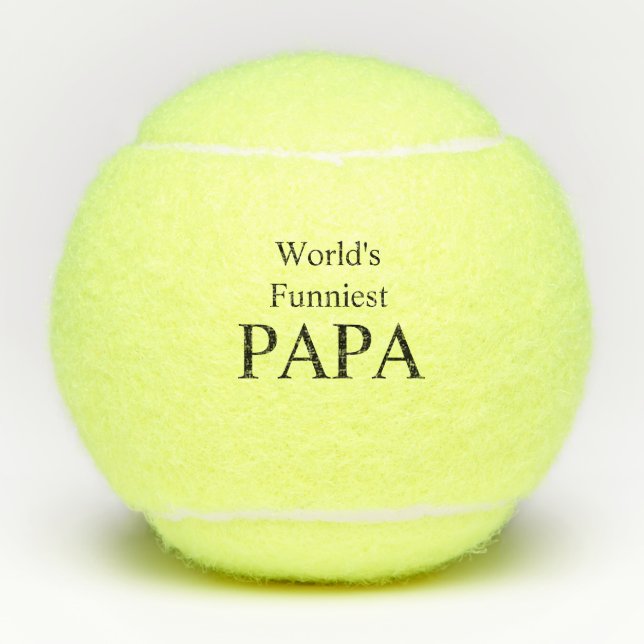 Papa der Welt Tennisbälle (Vorderseite)