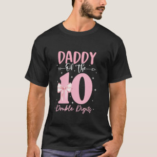 Papa der zweistelligen Geburtstagskleidung der Gir T-Shirt