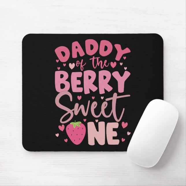 Papa des Berry Sweet eine Erdbeere Geburtstag Mousepad (Mit Mouse)