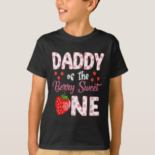 Papa des Berry Sweet One Strawberry First Birt T-Shirt