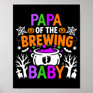 Papa des brauenden Babys Halloween-Kostüm Poster