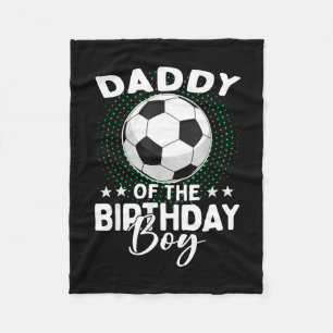 Papa des Fußball-Geburtstagskindes Geburtstag Fleecedecke