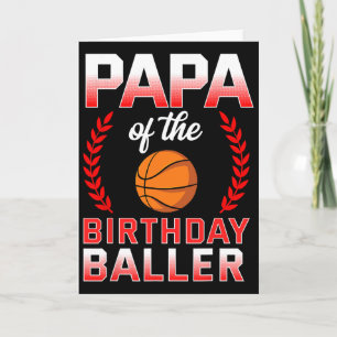 Papa des Geburtstags Boy Bysketbyll Bday Celebrati Karte