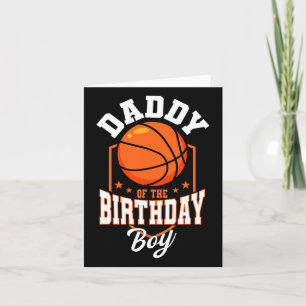 Papa des Geburtstags Boy Bysketbyll Thema Bday Pa Karte