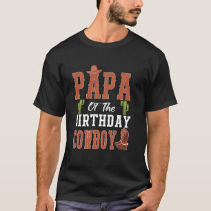 Papa des Geburtstags-Cowboys Western-Geburtstags-M T-Shirt