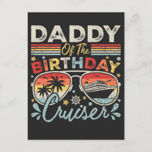 Papa des Geburtstags-Cruiser-Urlaubs Postkarte
