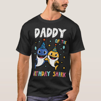 Papa des Geburtstags-Hai-Geburtstagsfeier Familie T-Shirt