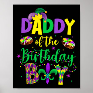 Papa des Geburtstags Shirt Mardi Gras Daddy P Poster