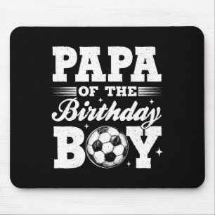 Papa des Geburtstags-Soccer-Jungen passende Famili Mousepad