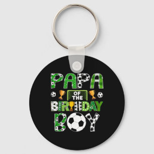Papa des Geburtstags-Soccer-Spielers Spieltag Schlüsselanhänger