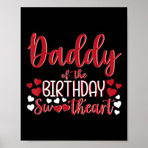Papa des Geburtstags Sweetheart Birthday Girl Bda Poster
