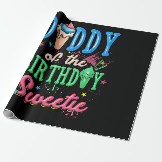 Papa des Geburtstags Sweetie Ice Cream Sorbet Geschenkpapier