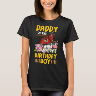 Papa des Geburtstagsjungen Haustiere Barnyard Pa T-Shirt