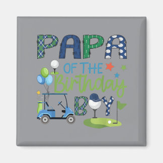 Papa des Geburtstagsjungen Hole In One Golf Sport Magnet
