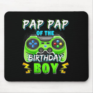 Papa des Geburtstagsjungen passendes Video-Spieler Mousepad
