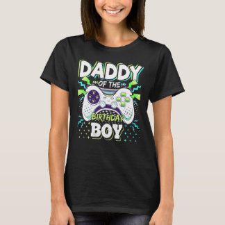 Papa des Geburtstagsjungen passendes Videospiel Ge T-Shirt