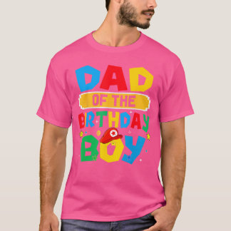 Papa des Geburtstagsjungen Spiel Video Gaming pass T-Shirt