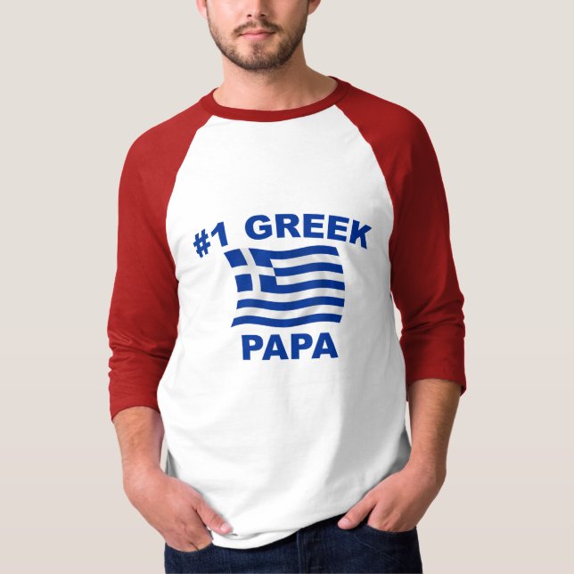 Papa des Grieche-#1 T-Shirt (Vorderseite)